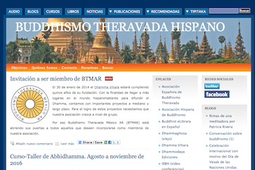Buddhismo Theravada Hispano - Sitio anterior