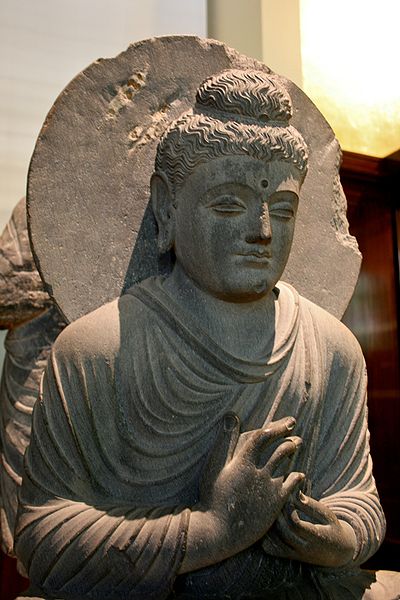 Buddha enseñando estilo de Gandhara - Museo Británico, Londres