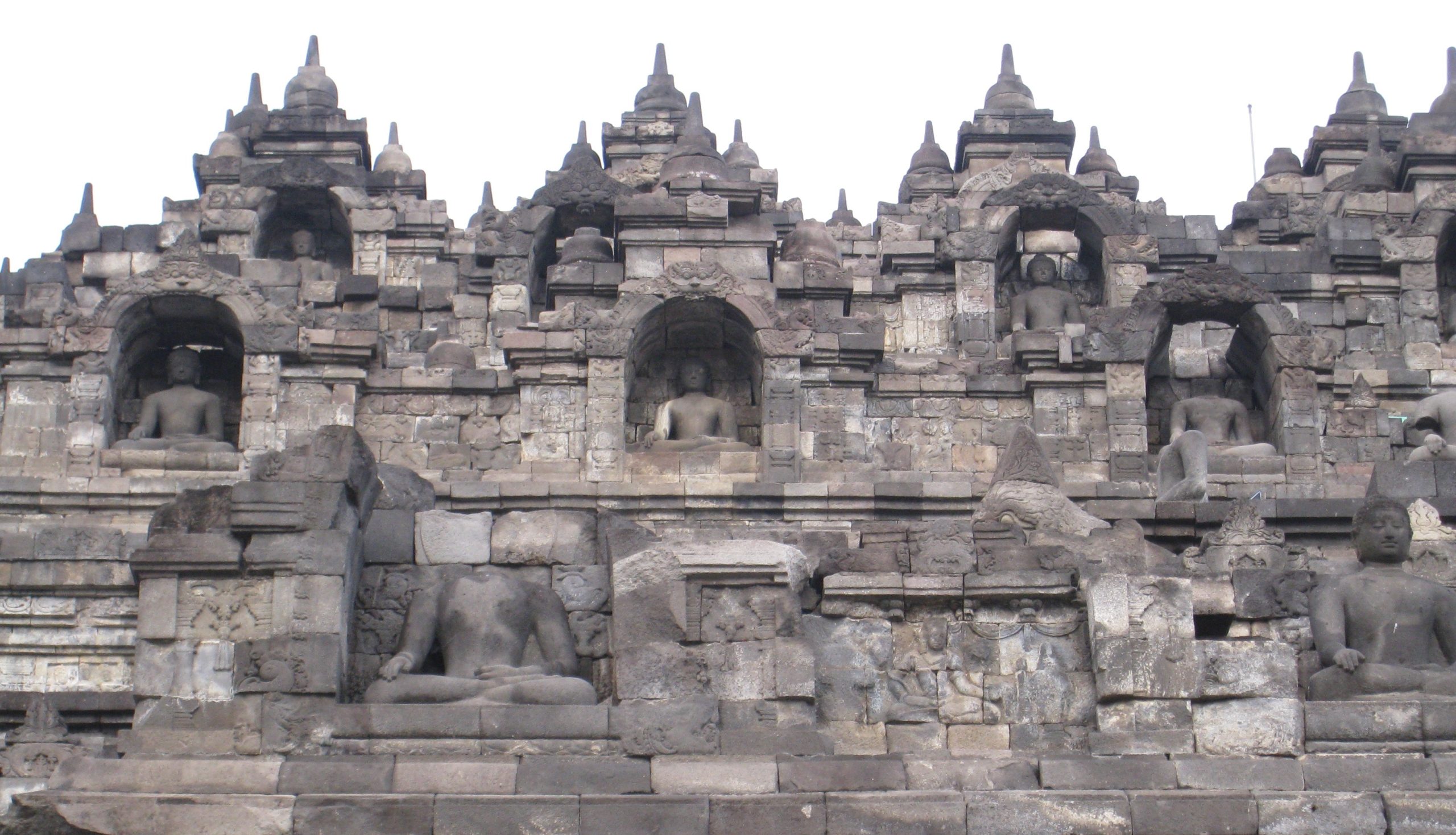 The Buddha Statues and Chaitiyas at Borobudur