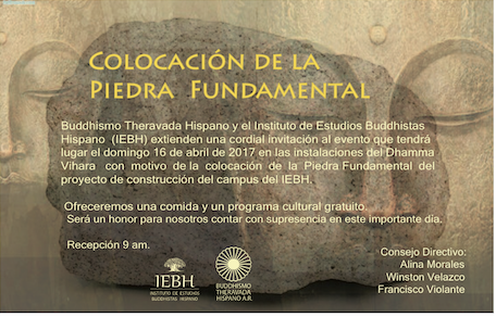 Colocación de la Piedra Fundamental del campus del IEBH