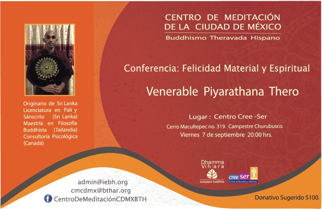 Conferencia “Felicidad Material y Espiritual”