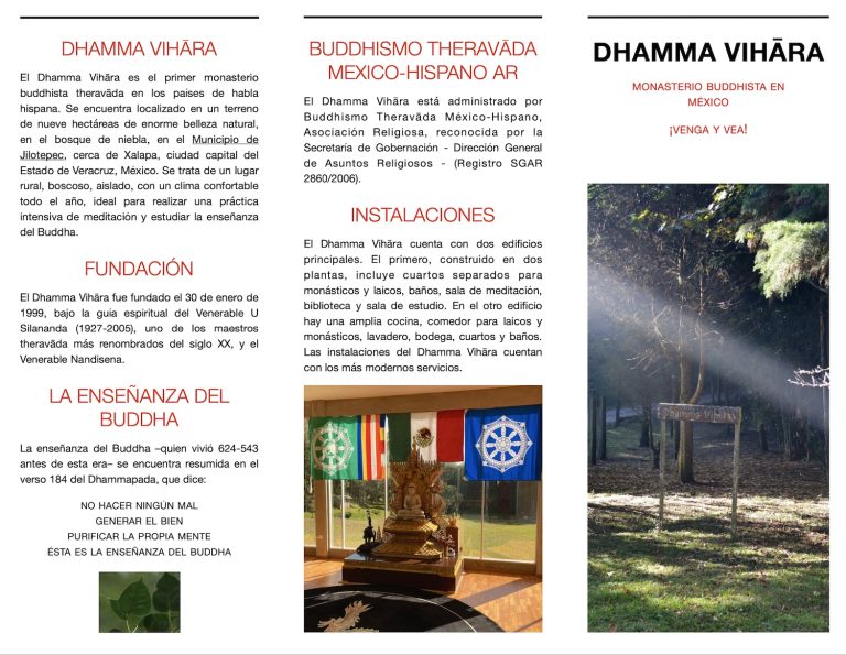 Trípico Dhamma Vihāra – Monasterio Buddhista en México