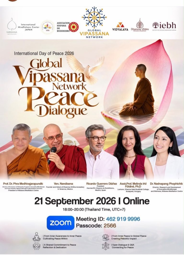 Global Vipassana Network Peace Dialogue — Día Internacional de la Paz 2026